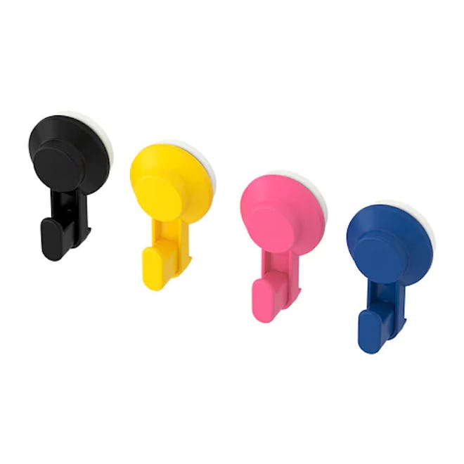 TISKEN Hook With Suction Cup, Mixed Colors