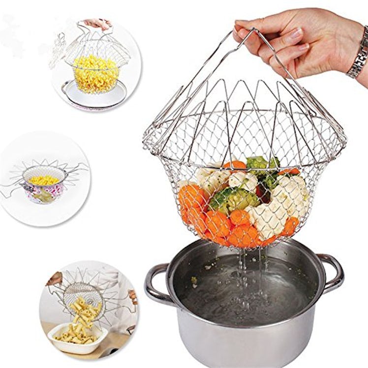 Delidge Foldable Strainer Basket