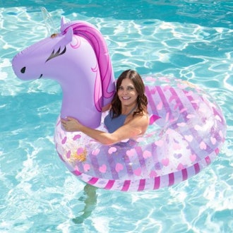 Purple Unicorn Pool Float