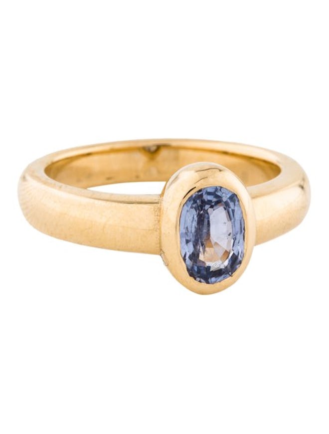 The RealReal x Ceremony 18K Anise Sapphire Ring