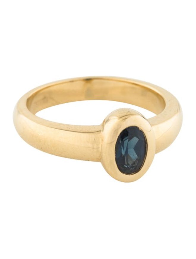 The RealReal x Ceremony 18K Anise Sapphire Ring