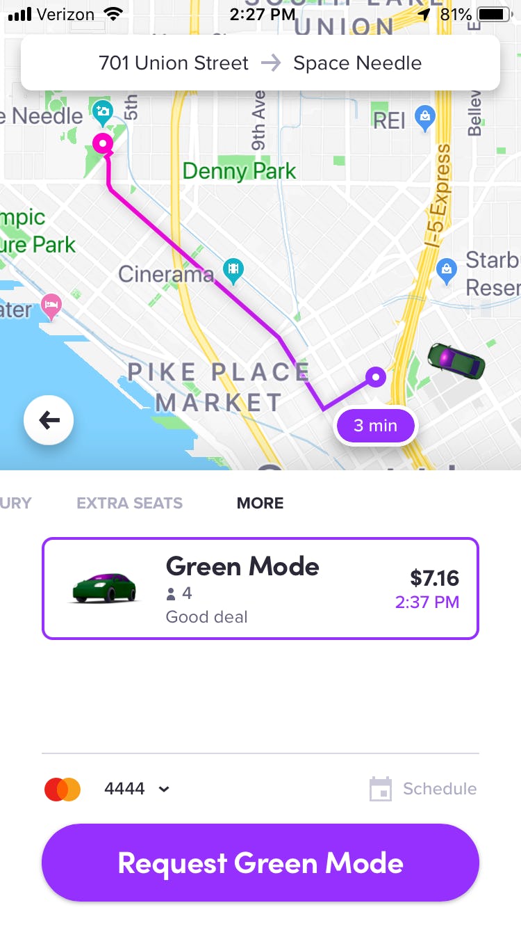 How Does Lyft Green Mode Work? The New App Option Lets You Ride With
