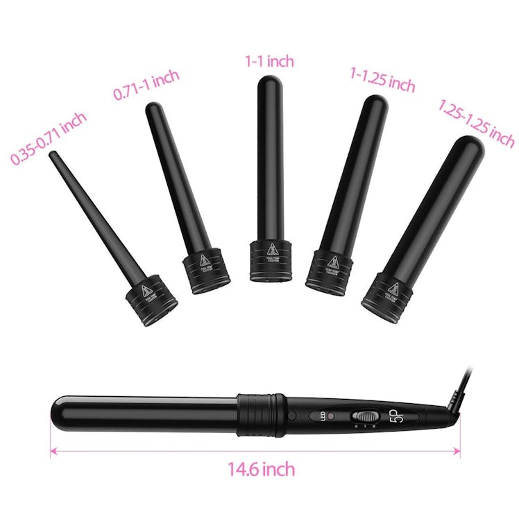 Homitt 5-In-1 Curling Wand