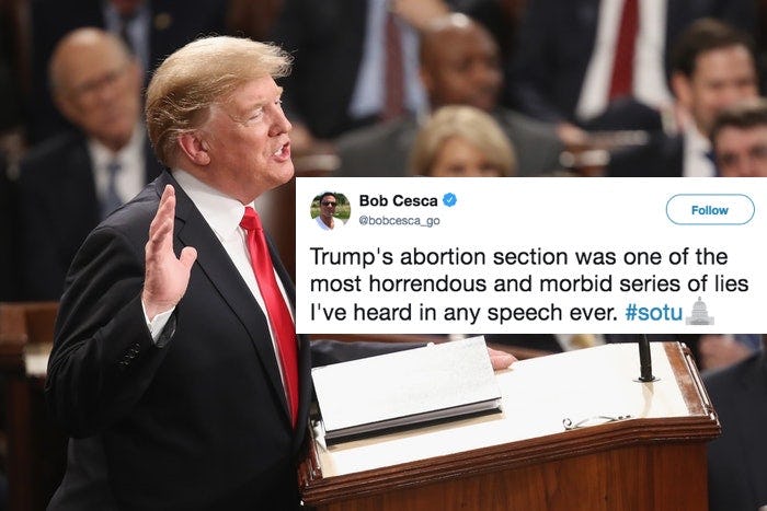 Trump's Abortion Comments At The 2019 SOTU Have Twitter Rightfully Enraged