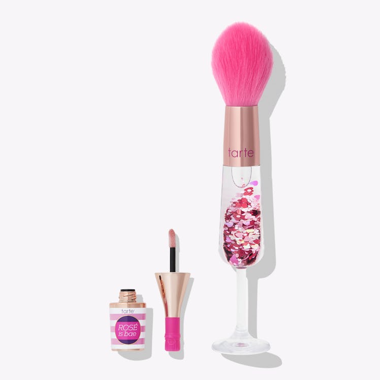 Rosé Is Bae Lip Gloss & Brush Set