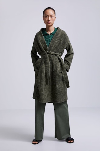 Patterned Fabric Coat