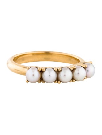 The RealReal x Ceremony Cicely 18K Pearl Band