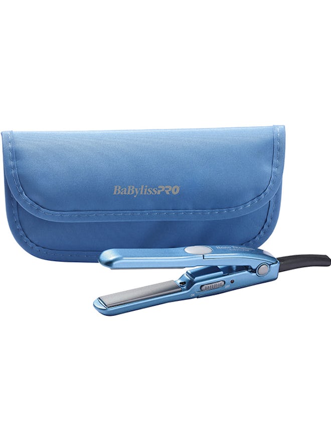 Mini Straightening Iron with Travel Pouch