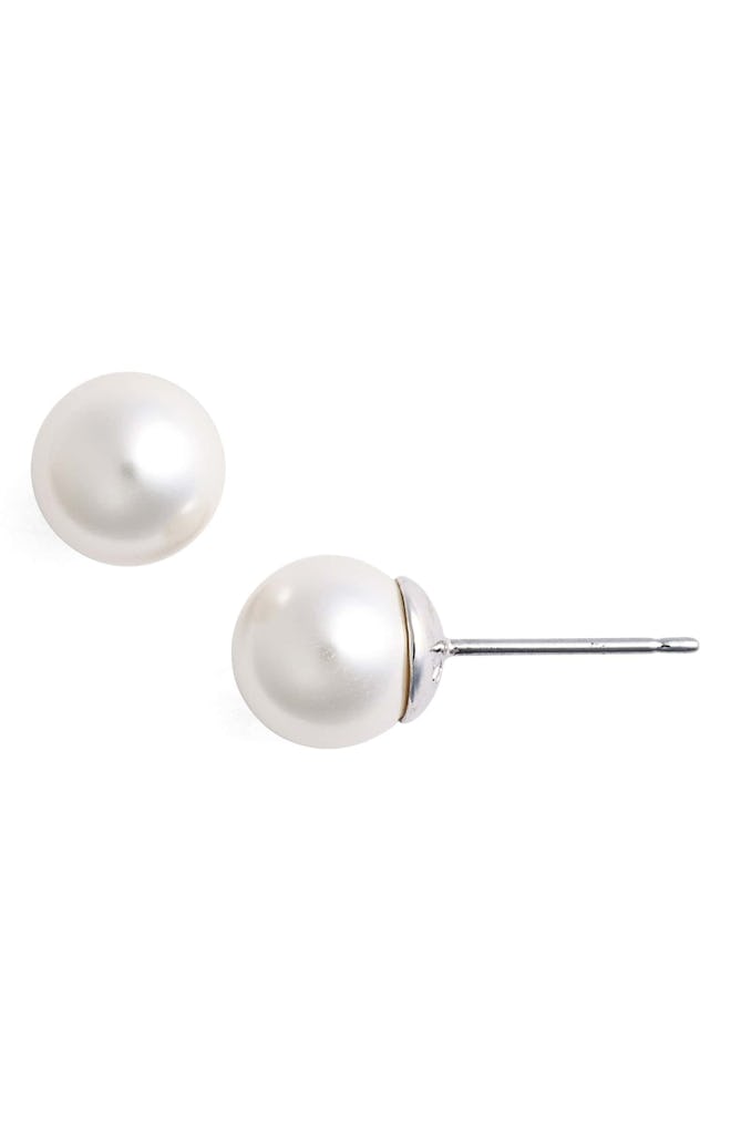 Imitation Pearl Stud Earrings