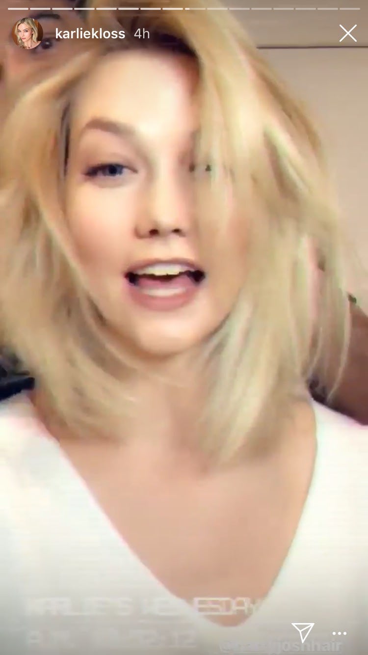 Karlie Kloss New Lob Haircut Is The Result Of A 7 Inch Chop It