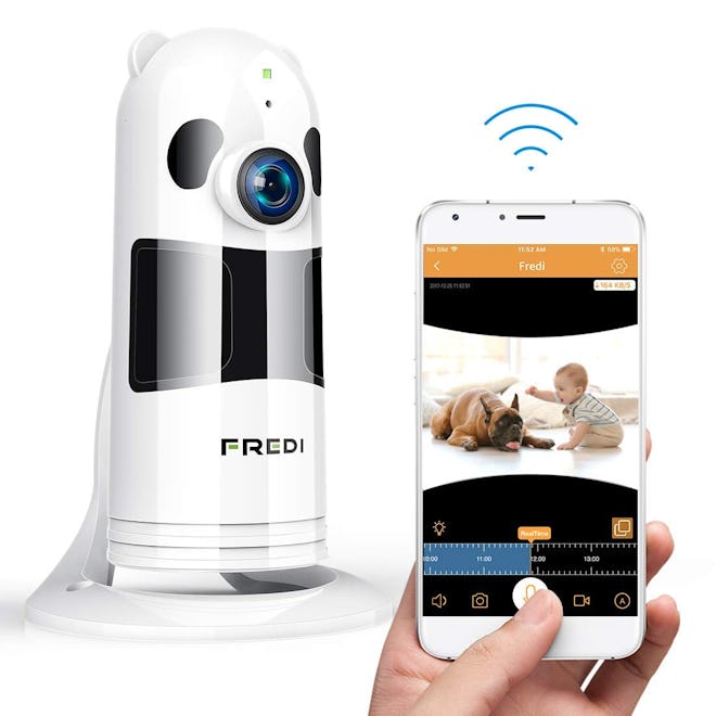 FREDI Baby Monitor WiFi Wireless Camera 1080P HD Security Camera with Two-Way Talking, and Infrared ...