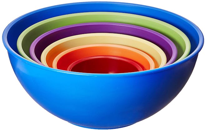 Gourmet Home Products Nested Mixing Bowls (Set Of 6)