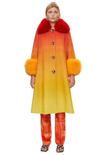 Yvonne Ombré A-Line Coat