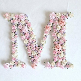 Custom order floral letter