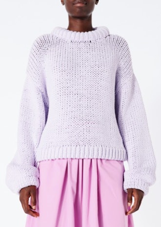 Tube Yarn Cropped Pullover