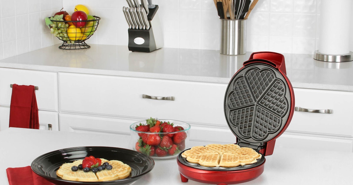 This Heart Shaped Waffle Maker Is Going To Make The Literal Breakfast Of Your Dreams