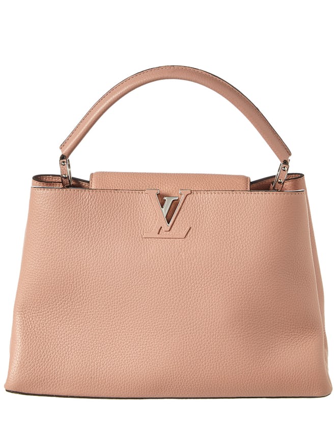 Louis Vuitton Pink Taurillon Leather Capucines MM