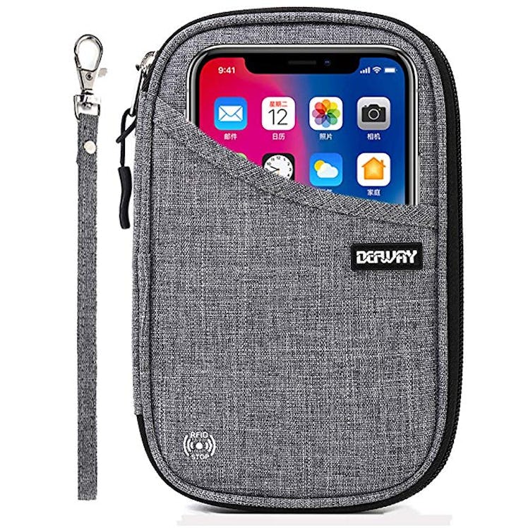 Defway Travel Wallet RFID Blocking Document Organizer Bag