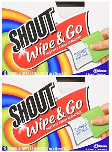 Shout Wipe & Go Instant Stain Remover, 24 Wipes (2-Pack)