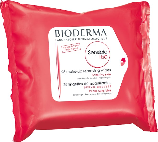 Sensibio H2O Biodegradable Facial Cleansing and Make Up Remover Wipes for Face and Eyes