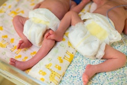 newborn twins in the hospital