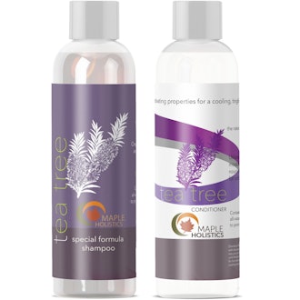 Maple Holistics Tea Tree Oil Shampoo & Conditioner, Natural Anti Dandruff Treatment