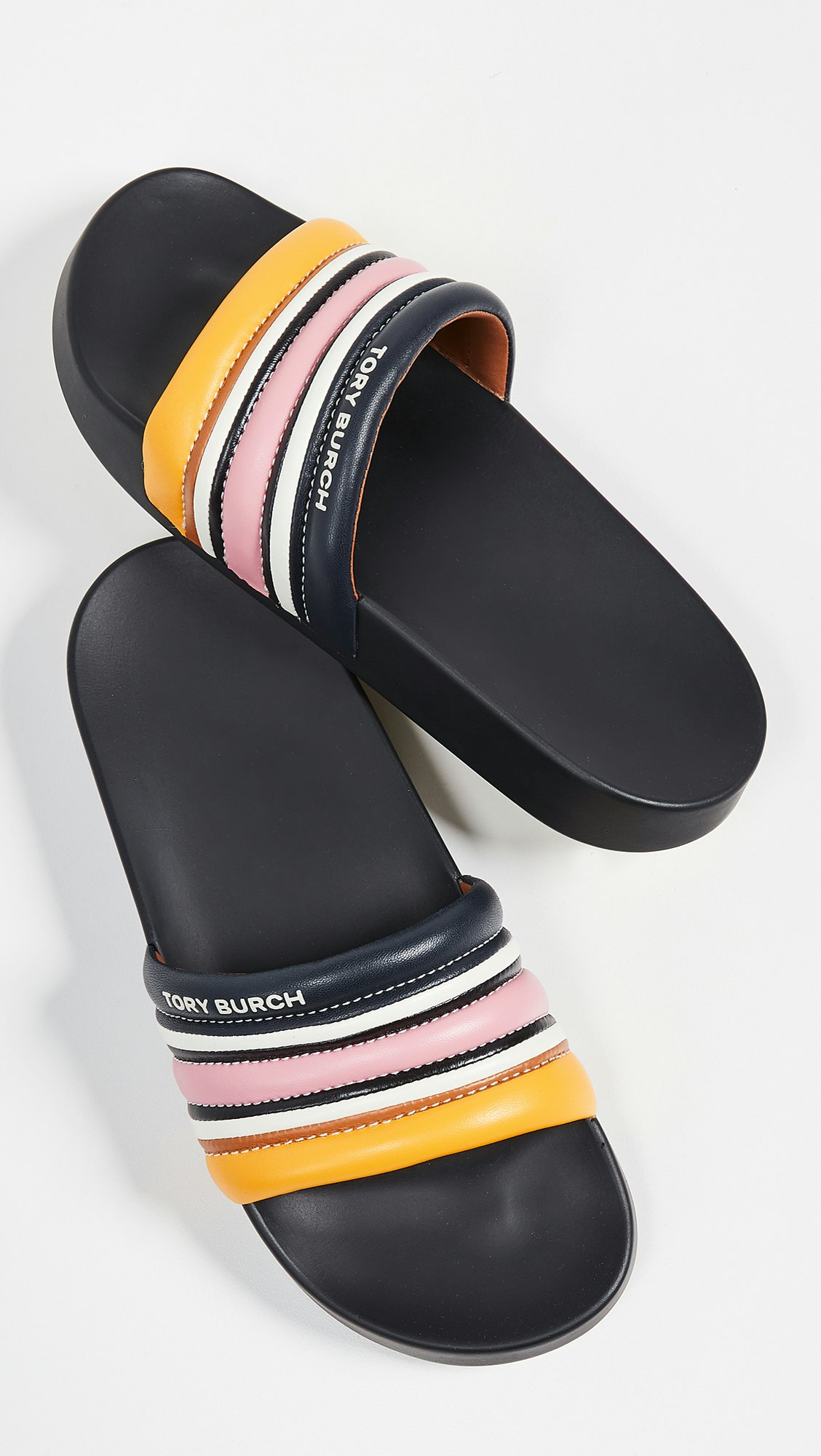 tory burch rainbow slides