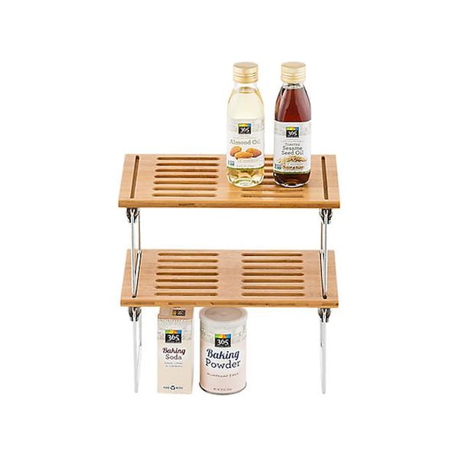 Small Bamboo Stackable Shelf
