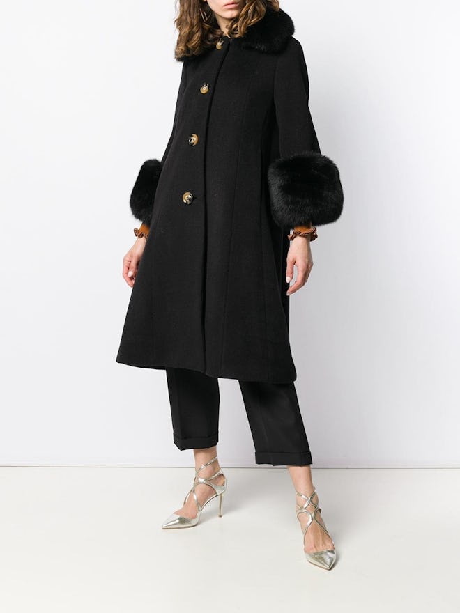 Long Fur-Lined Coat