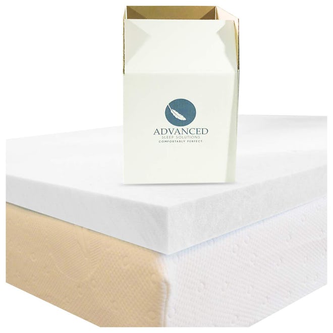 Advanced Sleep Solutions Memory Foam Mattress Topper, Twin