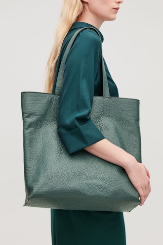 Detachable-Pouch Leather Bag 