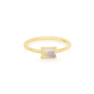 Stone and Strand Octagon Cut Opal Ring