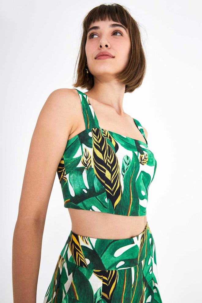 Amazonia Wide Strap Crop Top