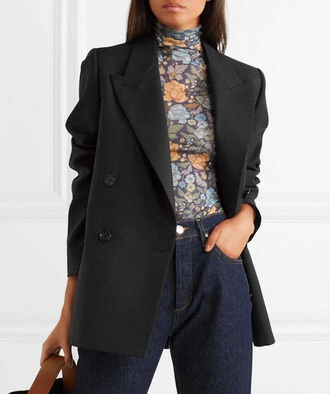 Double-Breasted Wool Blazer