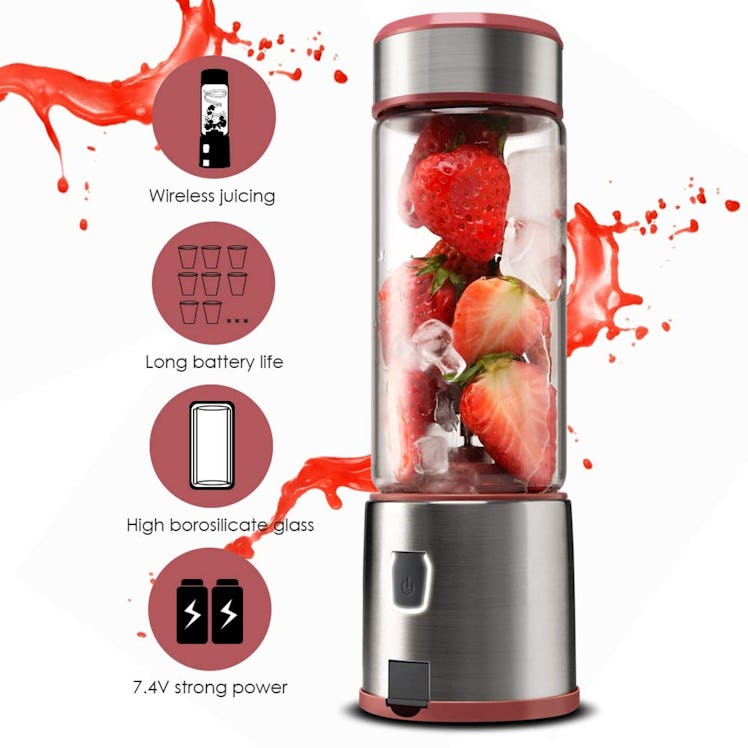 TTLIFE Portable Glass Smoothie Blender