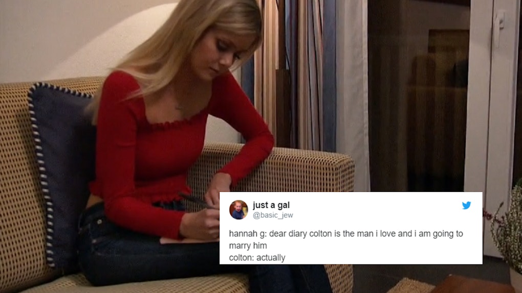 These Memes Of Hannah G Writing In Her Bachelor Diary Will