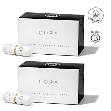 CORA Organic Cotton Tampons Super-Plus (36 Count)