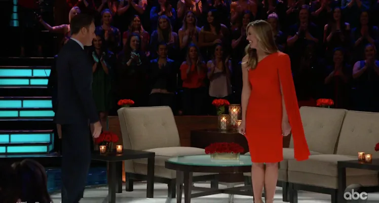 Hannah B's Dress On 'The Bachelor' Finale For Her 'Bachelorette' Announcement Is Red Hot Hannah B's Dress On 'The Bachelor' Finale For Her 'Bachelorette' Announcement Is Red Hot