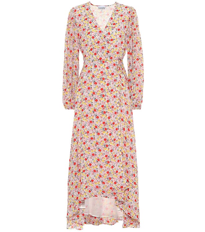 GANNI Exclusive To Mytheresa – Floral Georgette Wrap Dress