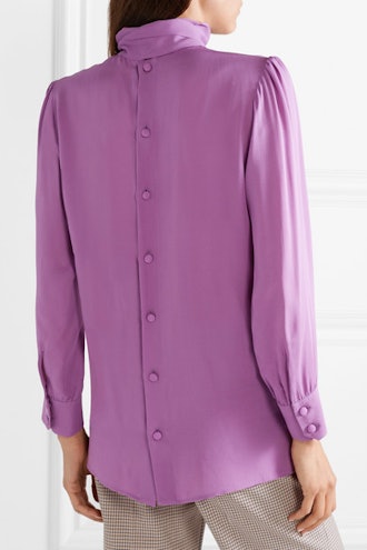Gucci Pussy-bow silk-crepe blouse