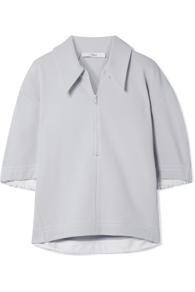 Frisse Oversized Ponte Polo Shirt