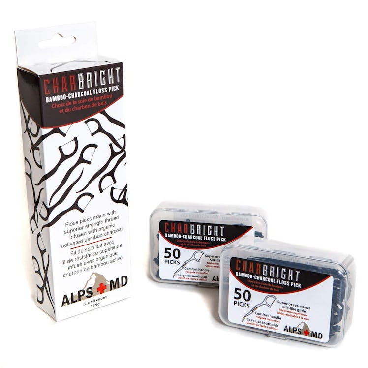 NATIONAL BIO+GREEN SCIENCES Charcoal Floss Picks