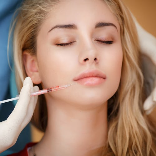 Girl getting injectables procedure done