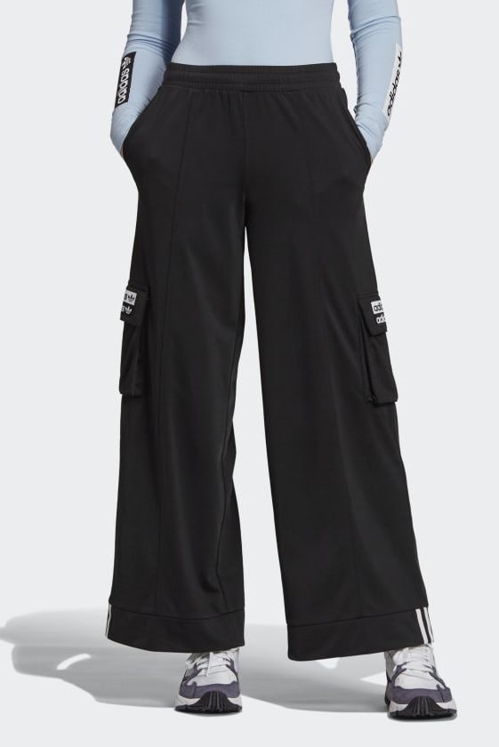 adidas originals reveal your voice tricot wide leg track pant