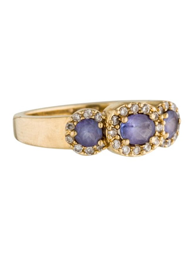 Effy Jewelry 14K Tanzanite & Diamond Ring