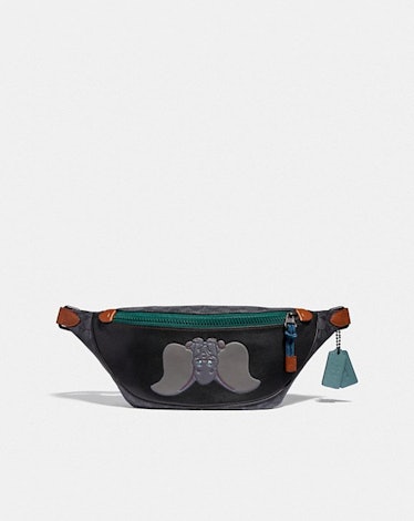  Disney X Coach Signature Rivington Belt Bag With Dumbo