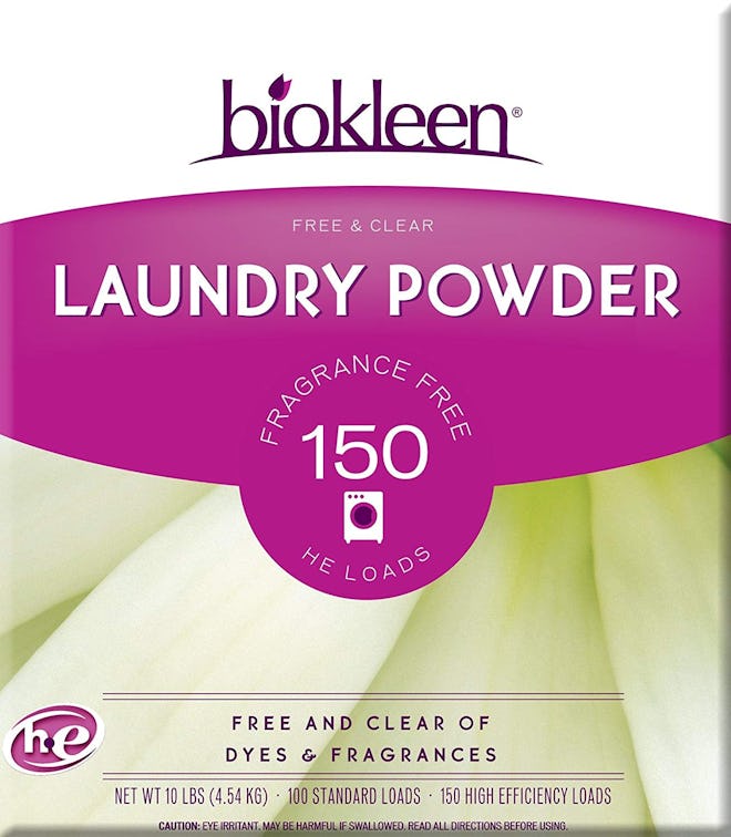 Biokleen Laundry Detergent Powder, Free & Clear, Unscented (10 Pounds)