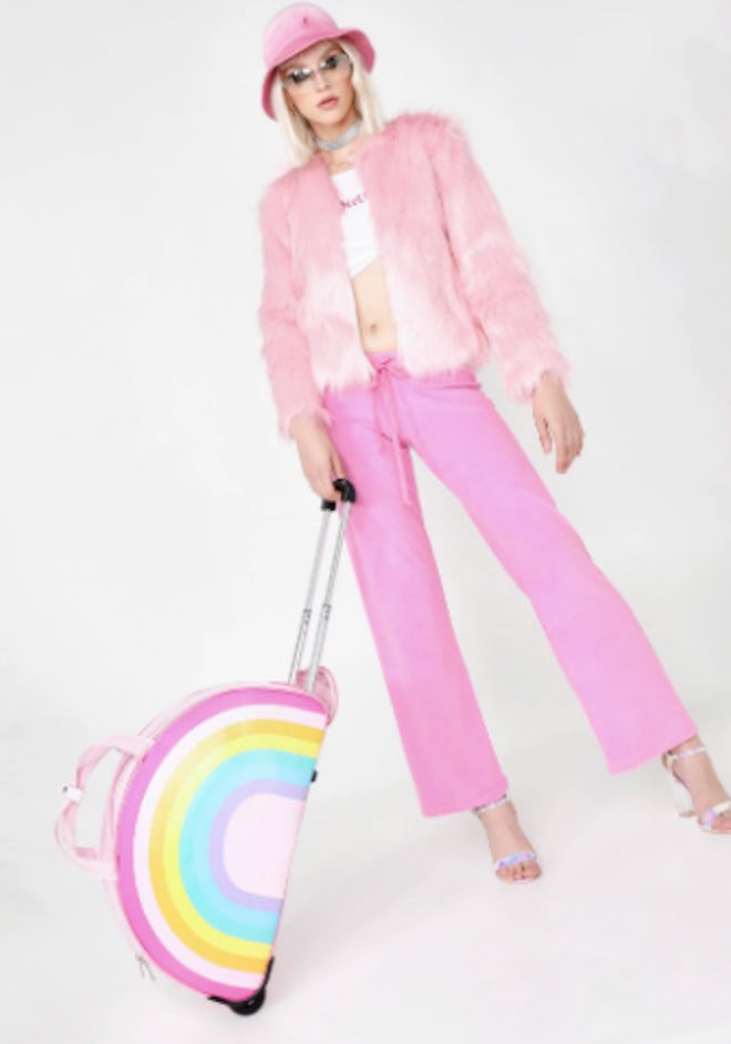 Sugar Rainbow Rolling Suitcase 