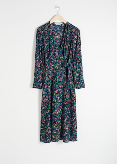 Jungle Print Wrap Dress