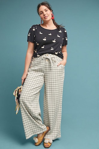 Anthropologie Windowpane Trousers